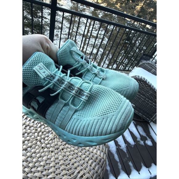 koppu Unisex Non-Slip 4.5 US Sneaker Little Big Kids Teal 36 EU 3.5 UK K004 - Picture 12 of 13